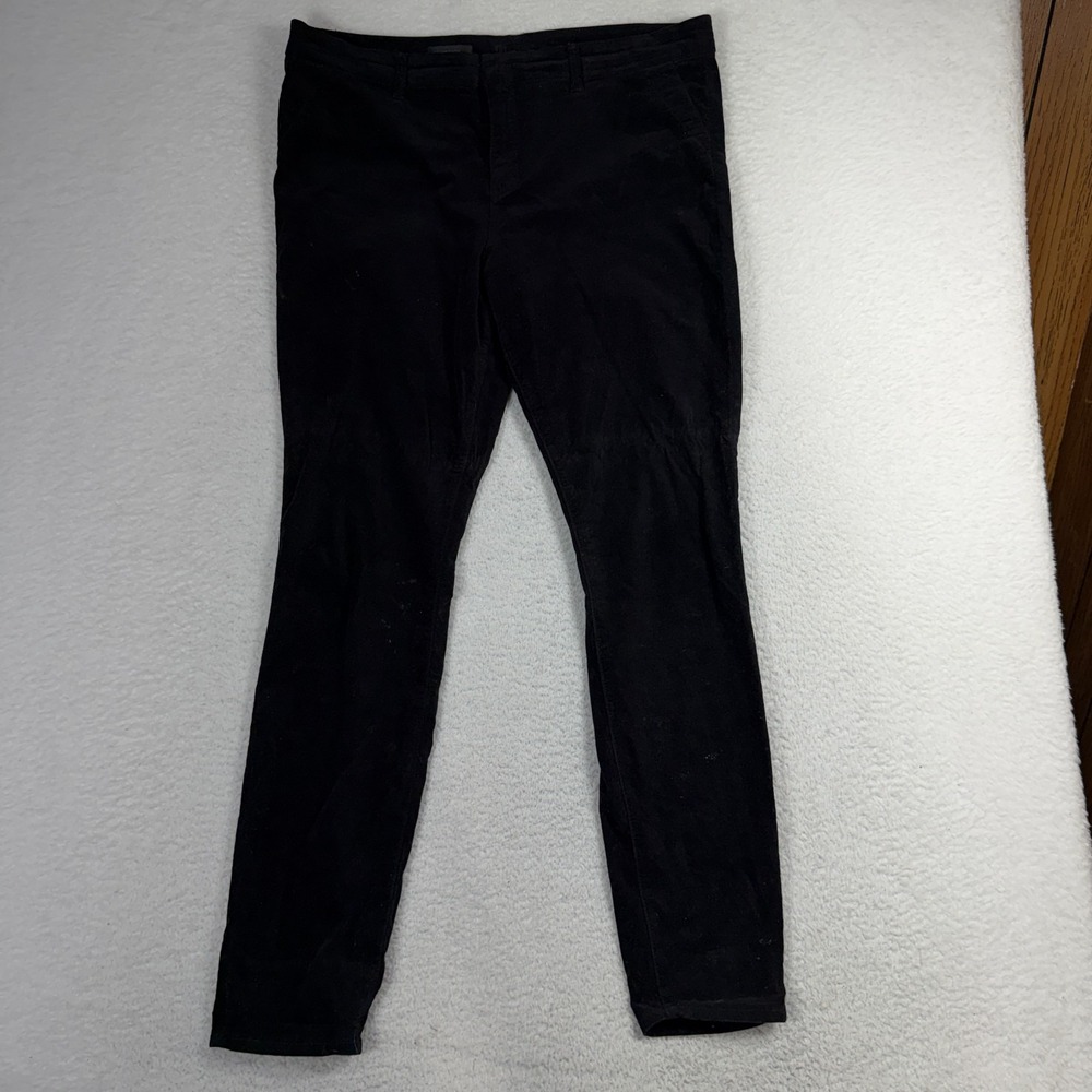 Kut From The Kloth Pants Womens 16 Trouser Skinny Velvet Black Chino 37.5x31